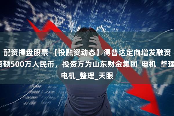 配资操盘股票 【投融资动态】得普达定向增发融资，融资额500万人民币，投资方为山东财金集团_电机_整理_天眼