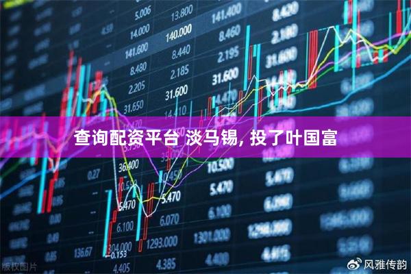 查询配资平台 淡马锡, 投了叶国富